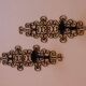 Pair of vintage black metal sconces
