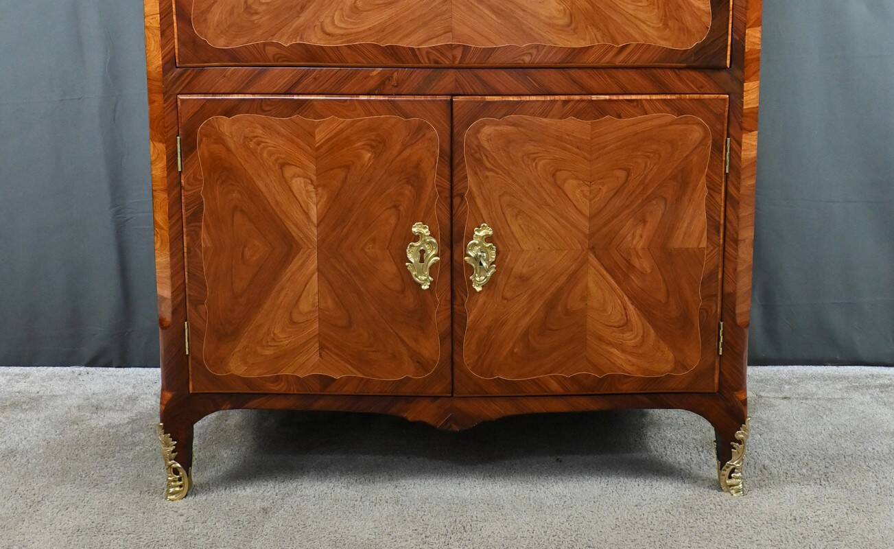 Precious wood secretary, Louis XV – Late 18th century