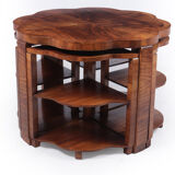 Art deco walnut pull our tables 1930