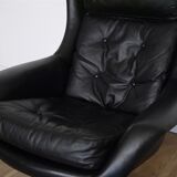 Scandinavian leather armchair 1970