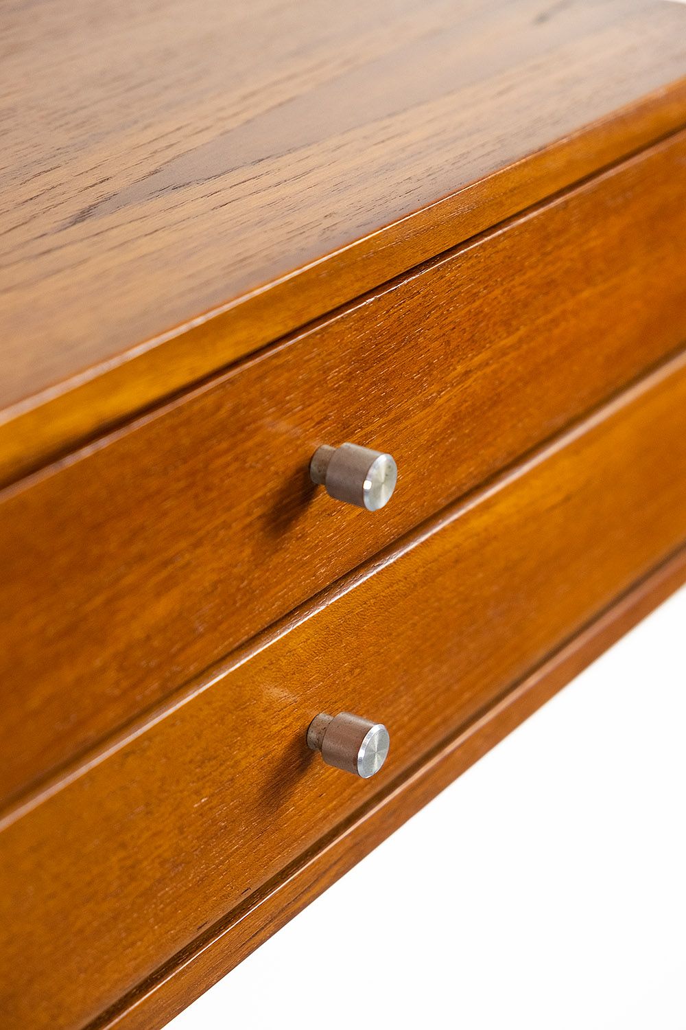 Console murale en teck par Kai Kristiansen pour Aksel Kjersgaard années 1960