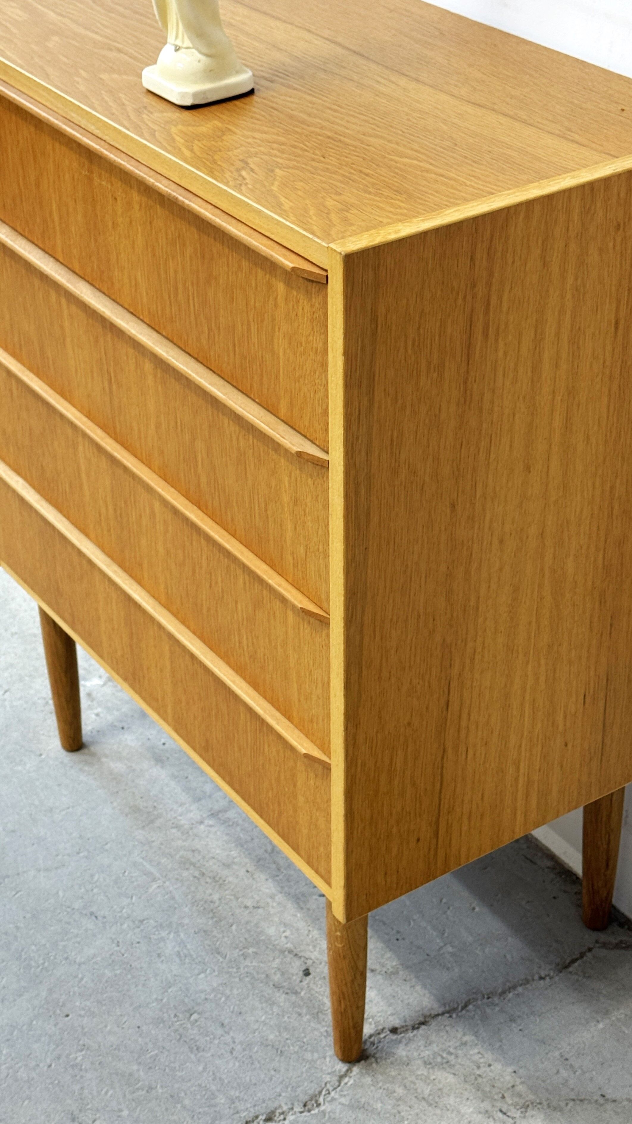 Oak Drawer Cabinet, Denmark, 1970s, Mid-C, Vintage