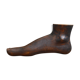 Carved wooden Buddha's foot