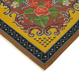 Kilim jaune moldave vintage fait à la main 198 cm x 295 cm - 23443