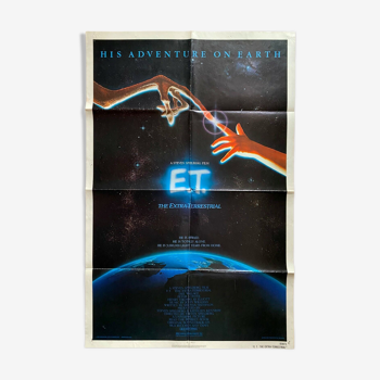 Affiche cinéma originale U.S. "E.T. l'Extra-terrestre" Steven Spielberg 69x104cm 1982