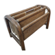 Porte revue canné vintage en bois courbé