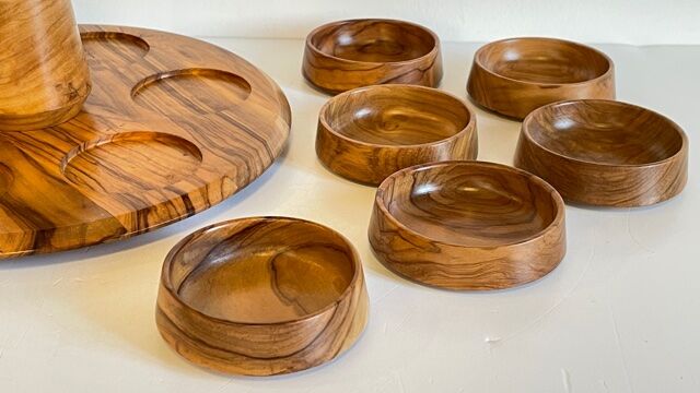 Olive wood serving tray