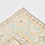6x9 Peach Orange Antique Vintage Rug 175x293Cm SK 21471