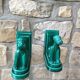 Pair of greenhouse books in the shape of dogs Art Deco