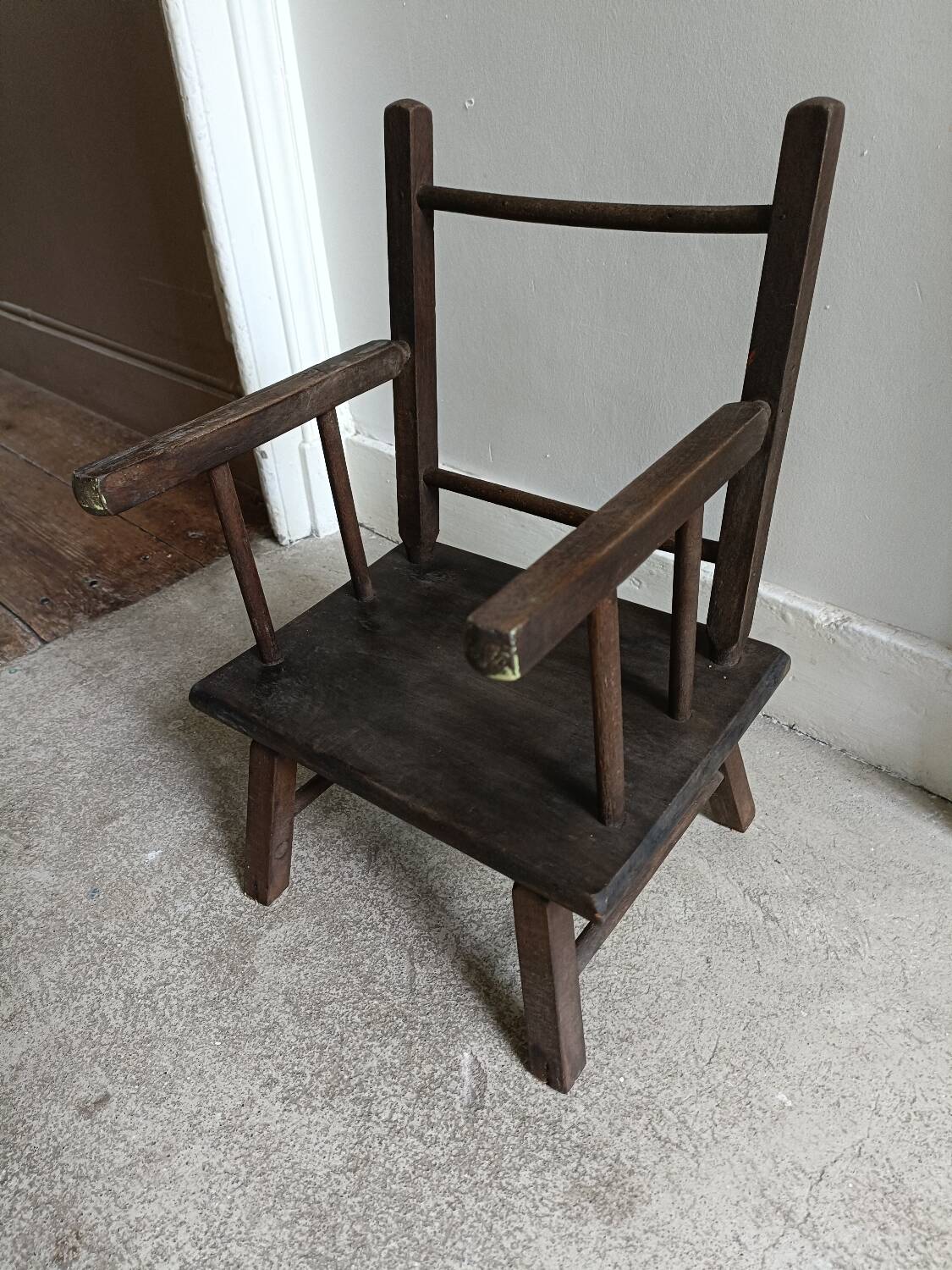Antique doll's chair