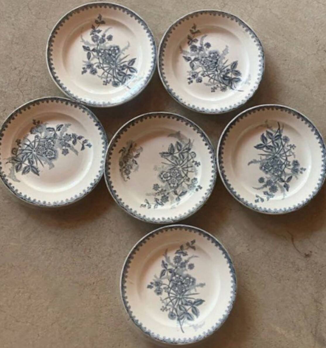 Margot Ironstone Flat Plate Set