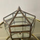 Jewelry box in brass and glass