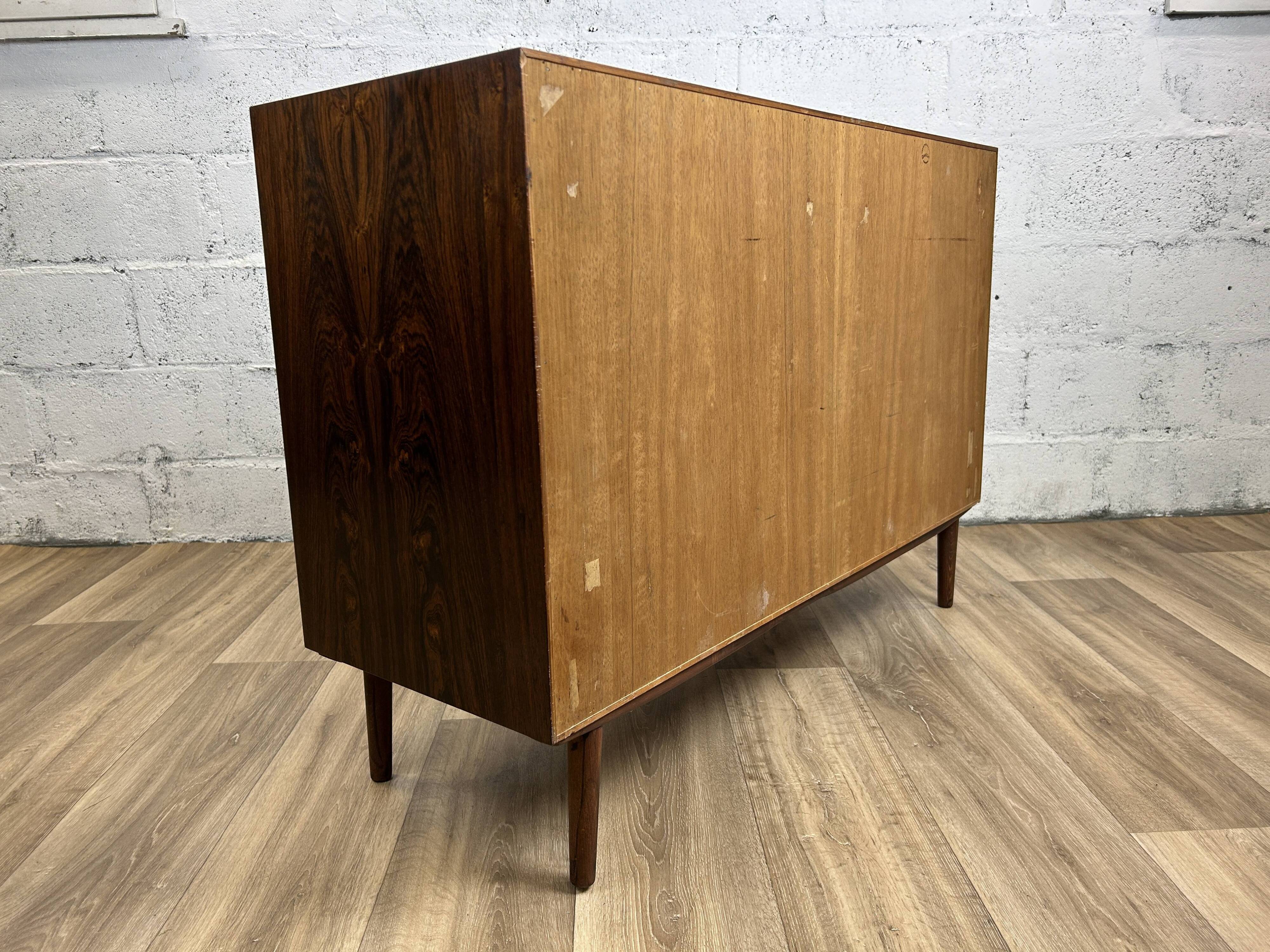Vintage Scandinavian rosewood sideboard by Hundevad, 1960s