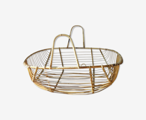 Couffin vintage en rotin