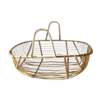 Vintage rattan couffin