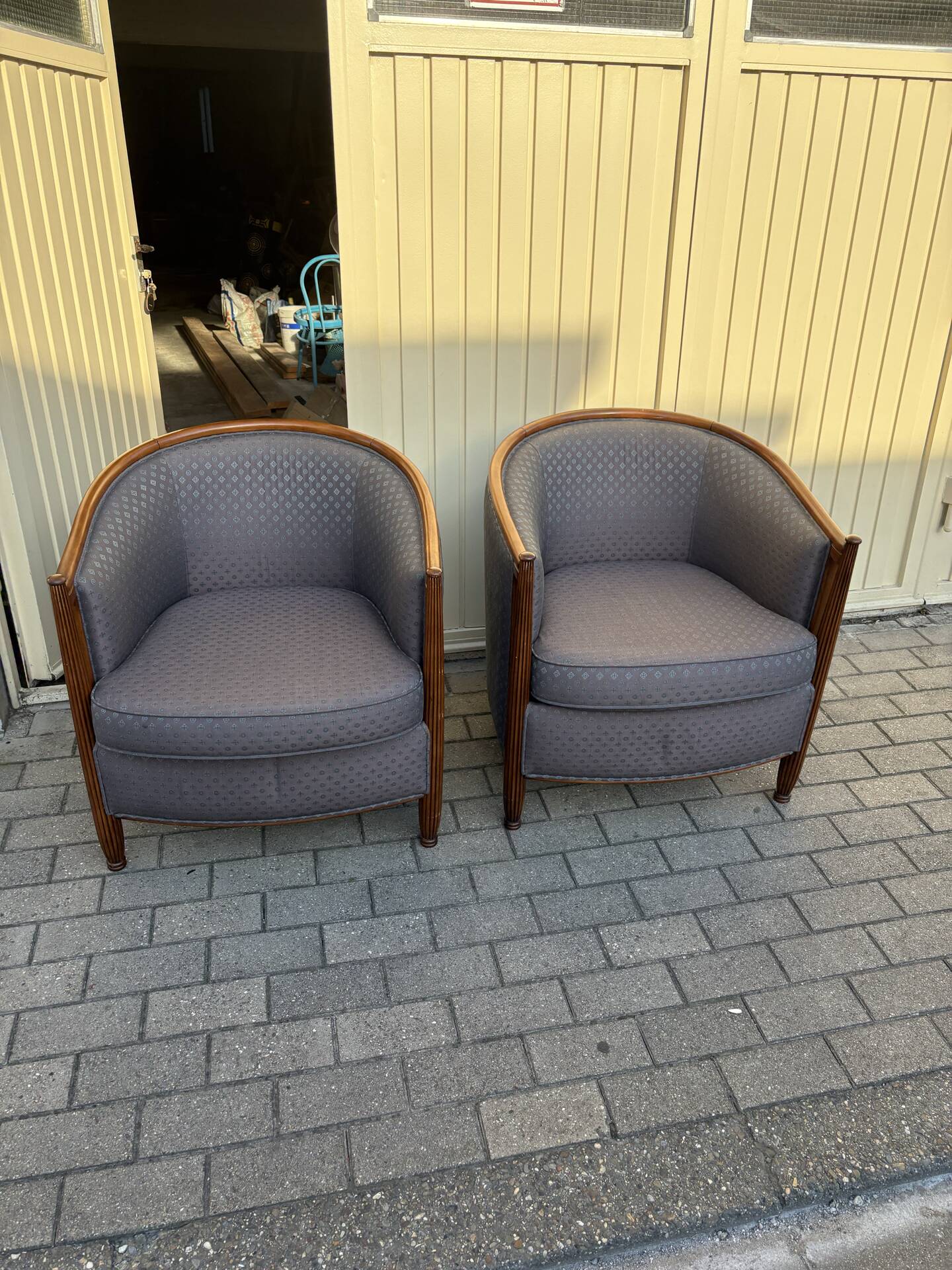 Pair of Art Deco armchairs