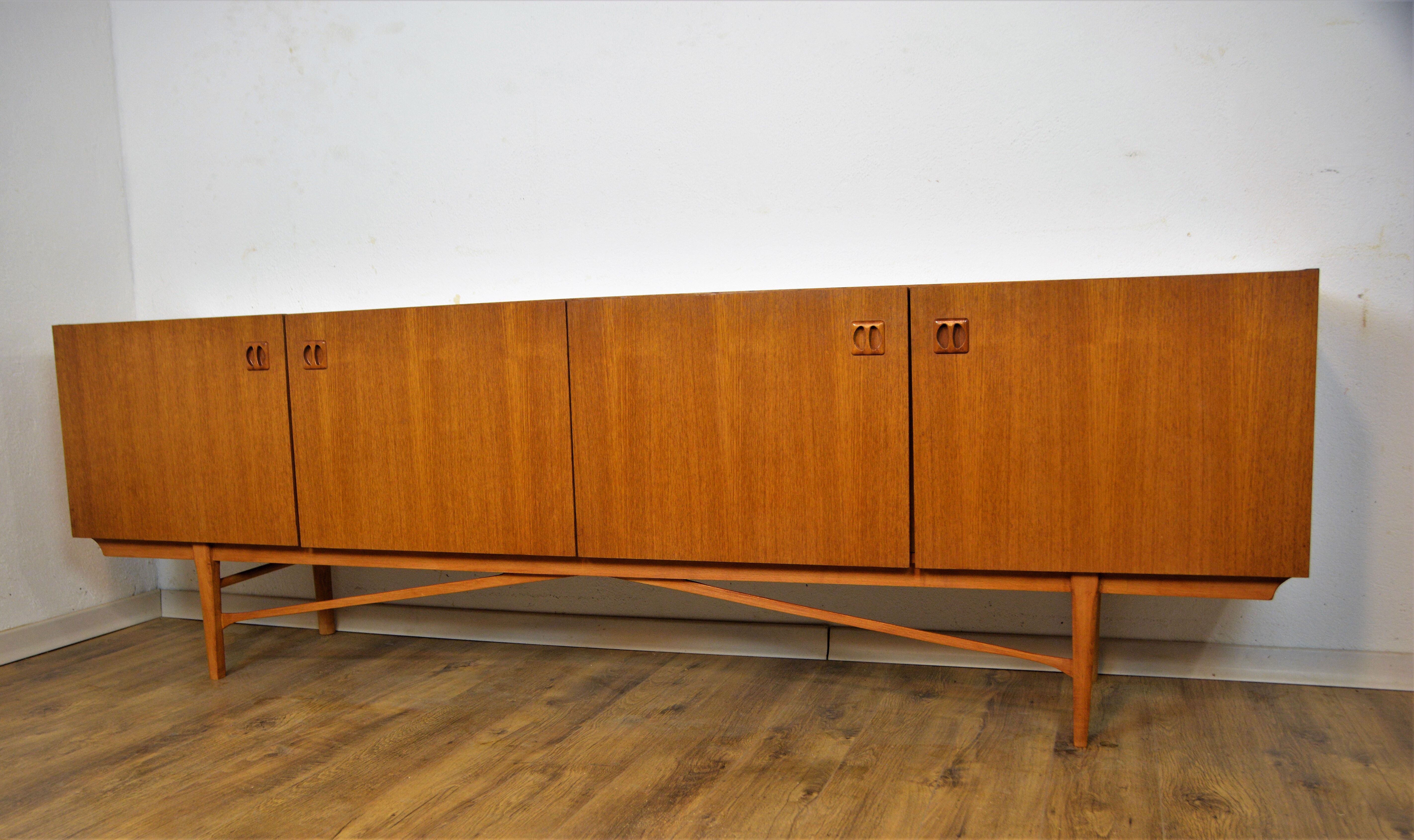Scandinavian vintage teak row