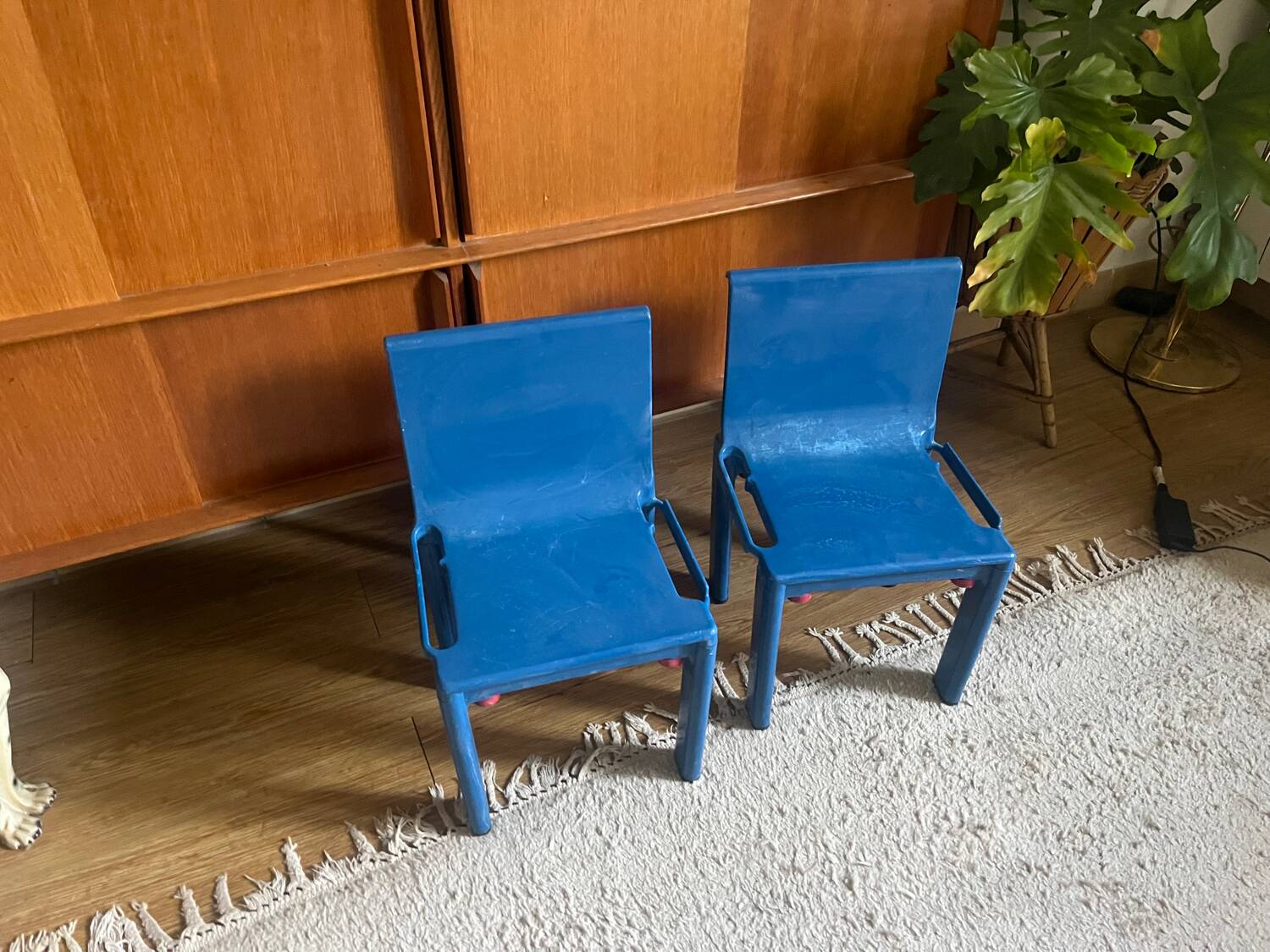 Pair of Sistema Scuola Kartell children's chairs