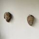 Pair of African Fang and Punu masks from Gabon