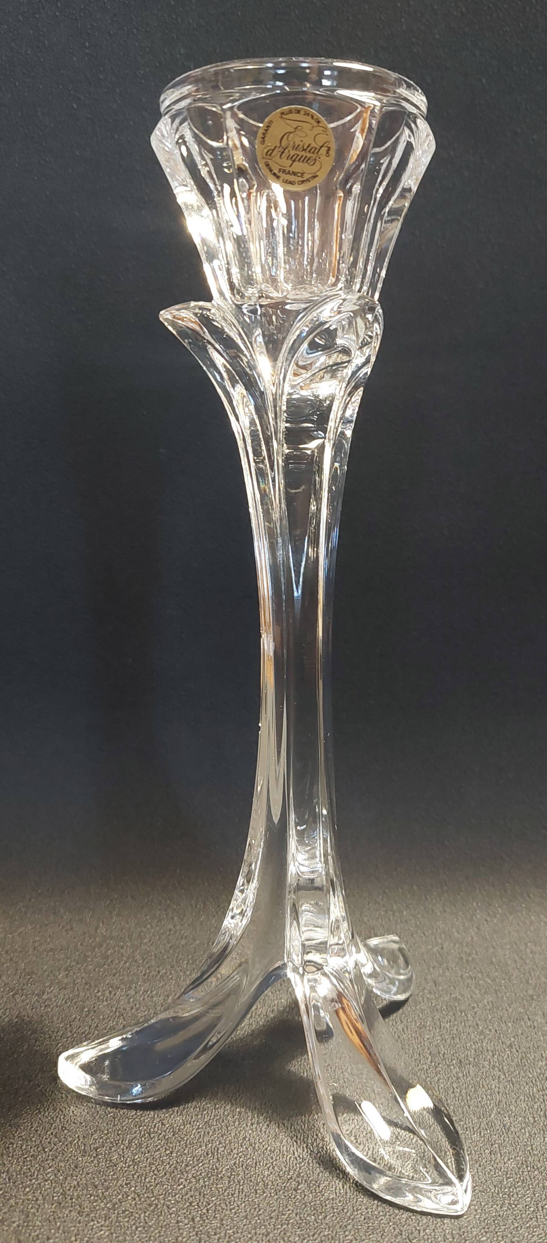 Arques crystal candlestick