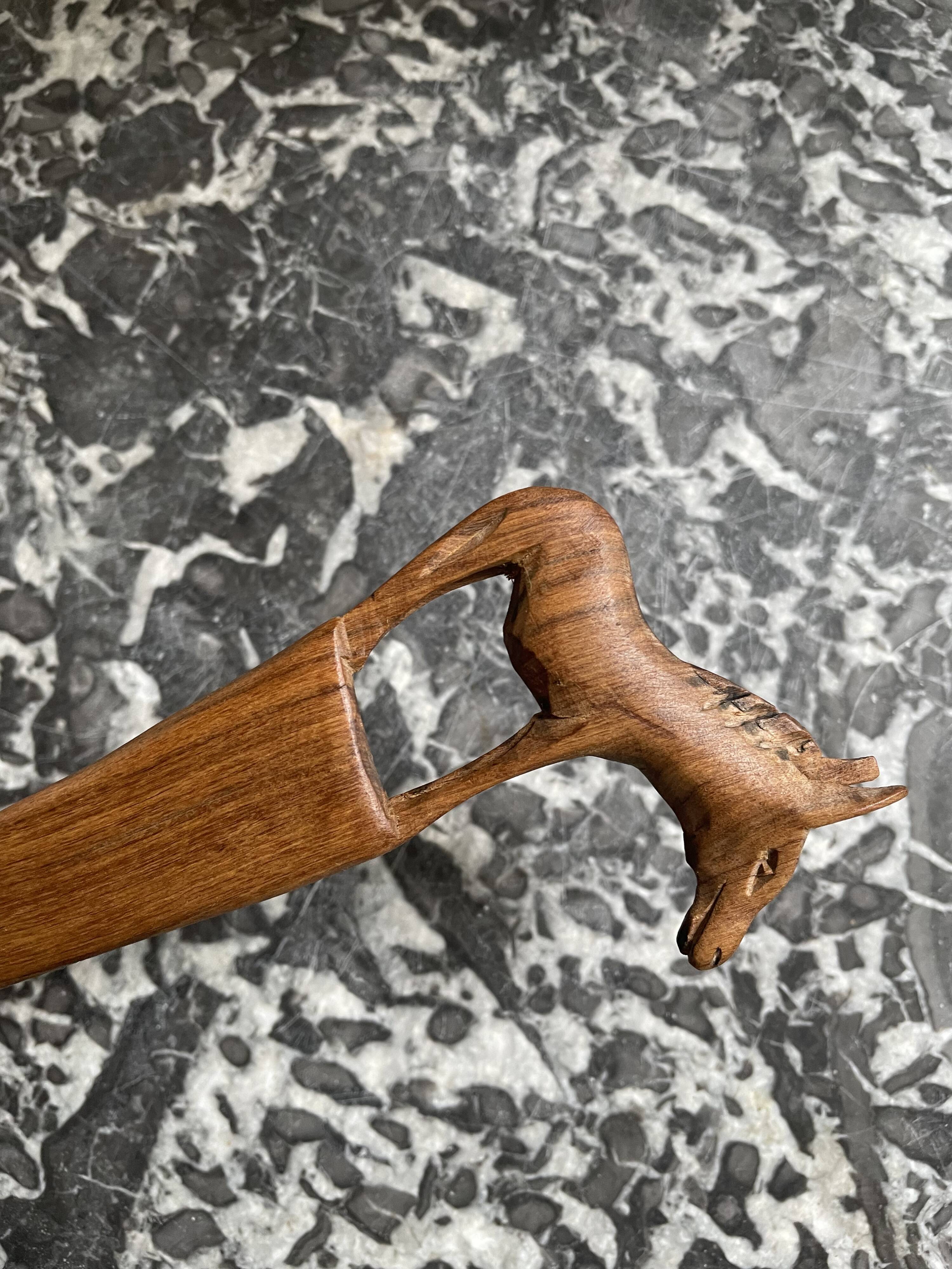 African spoon carved 80'S
