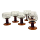 Lot de 6 verres vintage 70's