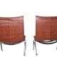 Poul Kjaerholm (1929-1980) pair of PK22 low chairs, Kold Christensen