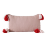 Coussin rectangulaire 100% Laine & Lin Rose
