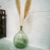 Demijohn green in blown glass 10 litres