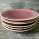 6 assiettes plates Jars Tourron Pourpre Uni