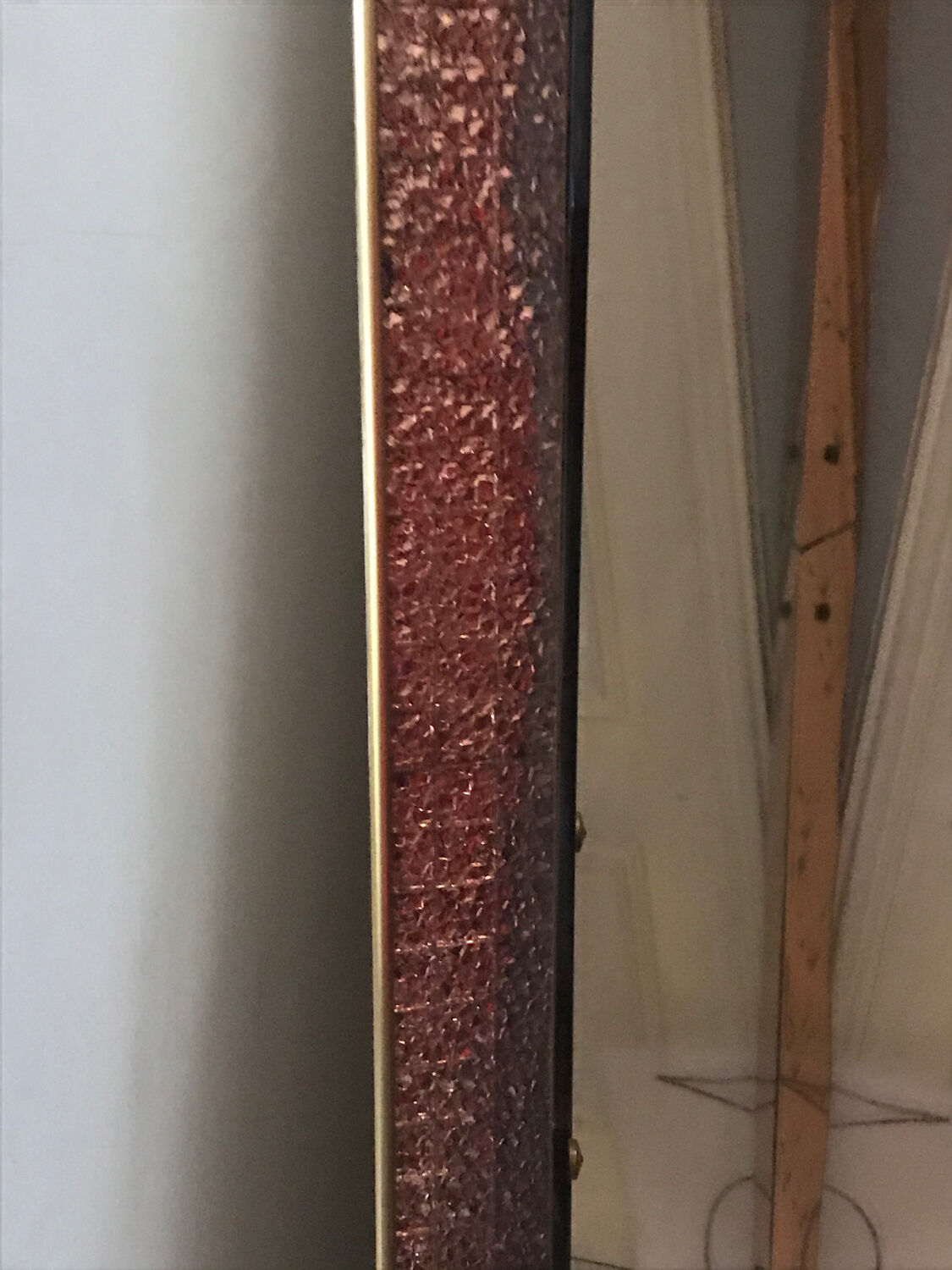 Mirror - venetian art-deco coat holder 126x193cm