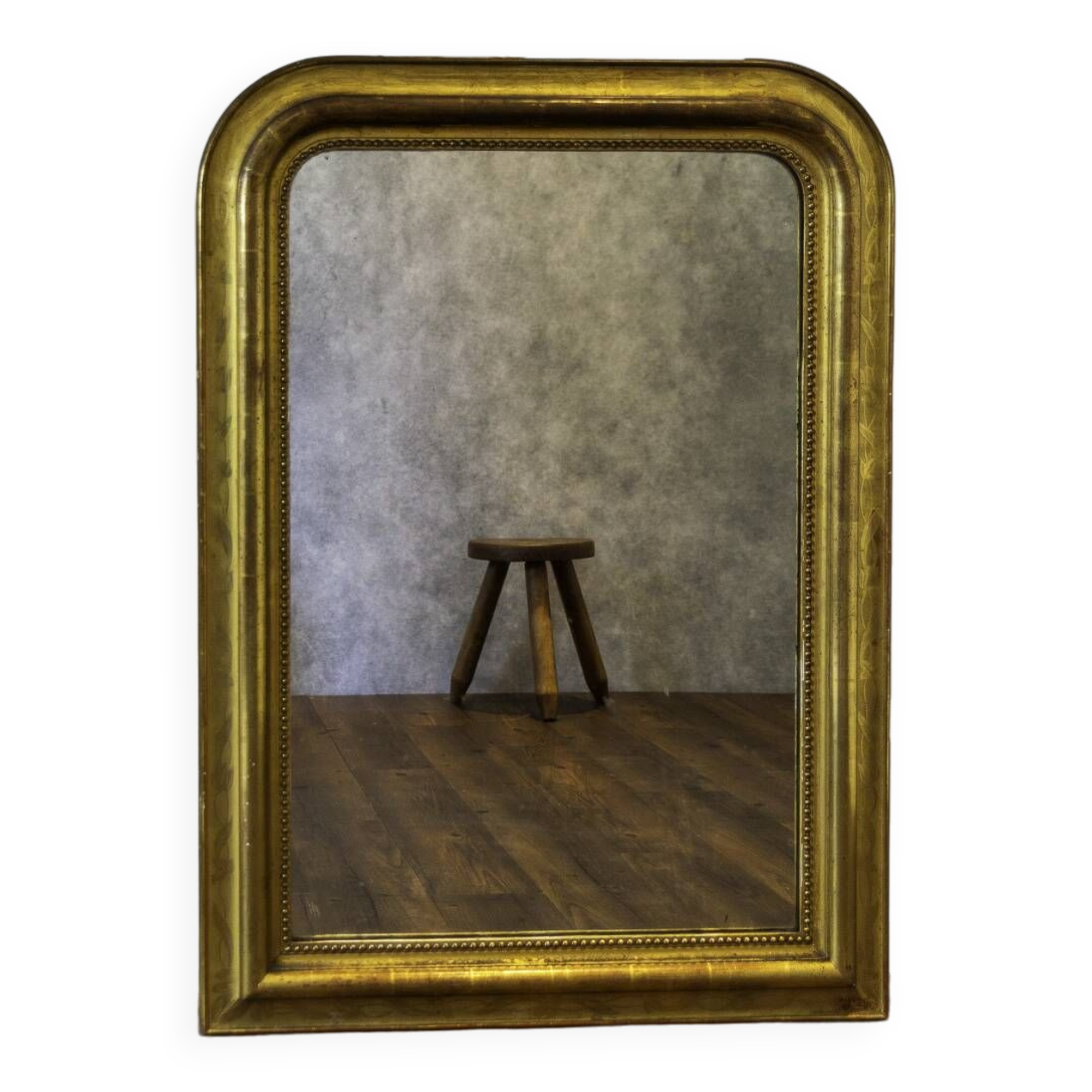 Louis-philippe mirror in golden wood