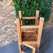 set of 3 stools in the style of the Perriand arches, in rush