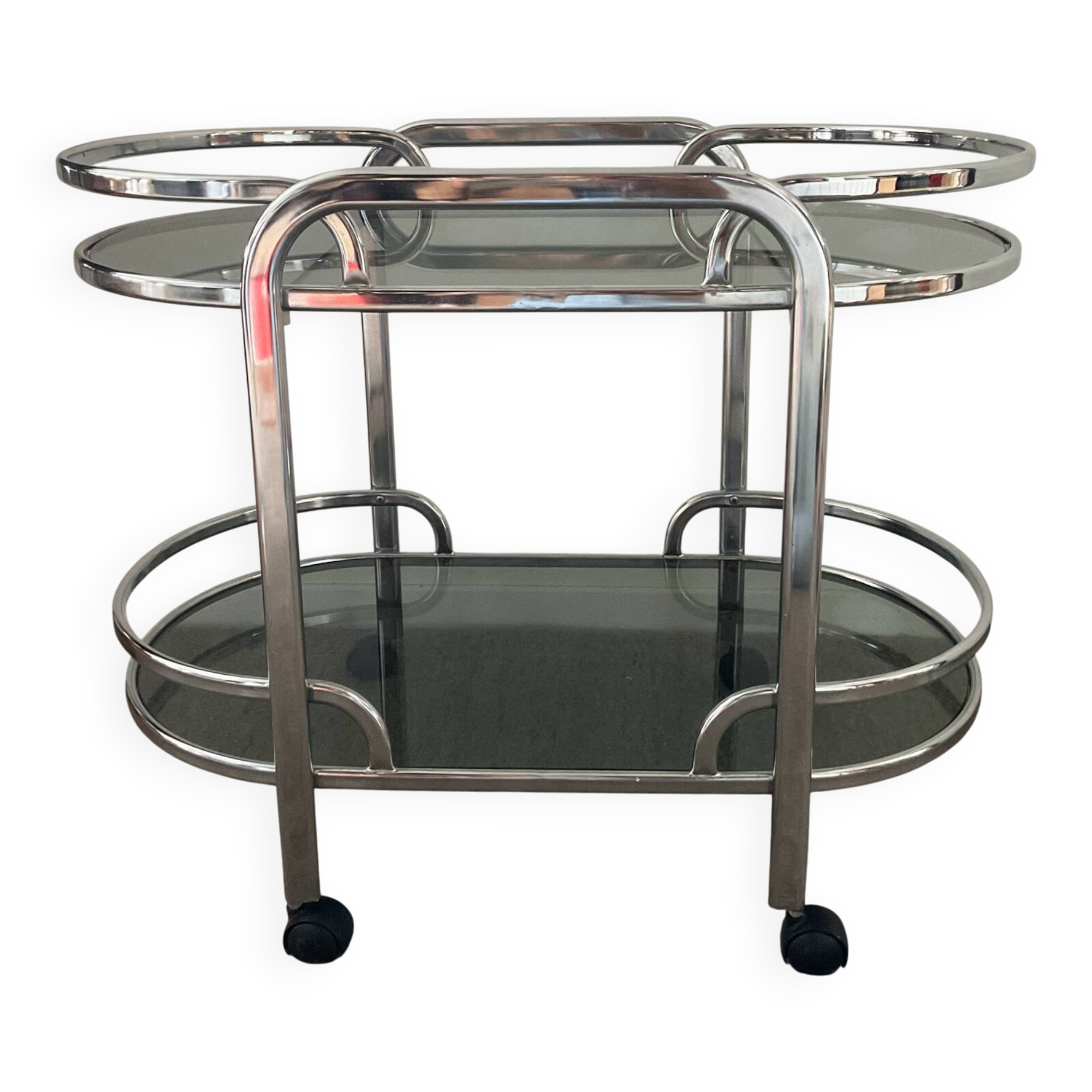 70s bar trolley on wheels