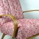 Art deco style rose velvet armchair, 1970s