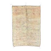 Tapis Marocain Shaggy Vintage de de la region Haouz 1970
