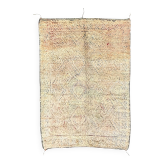 Tapis Marocain Shaggy Vintage de de la region Haouz 1970
