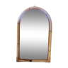 Curved rattan mirror 43x65cm