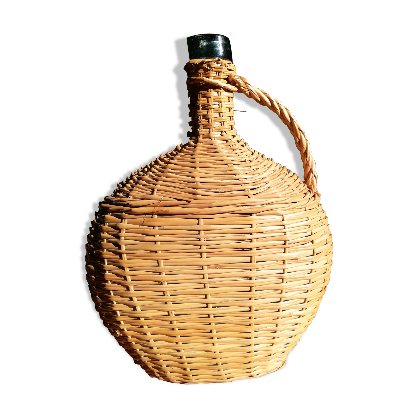 Demijohn in rattan