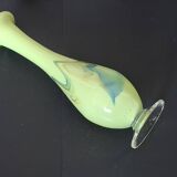 Chinese Dalian Glass vase - Snowflakes 1950