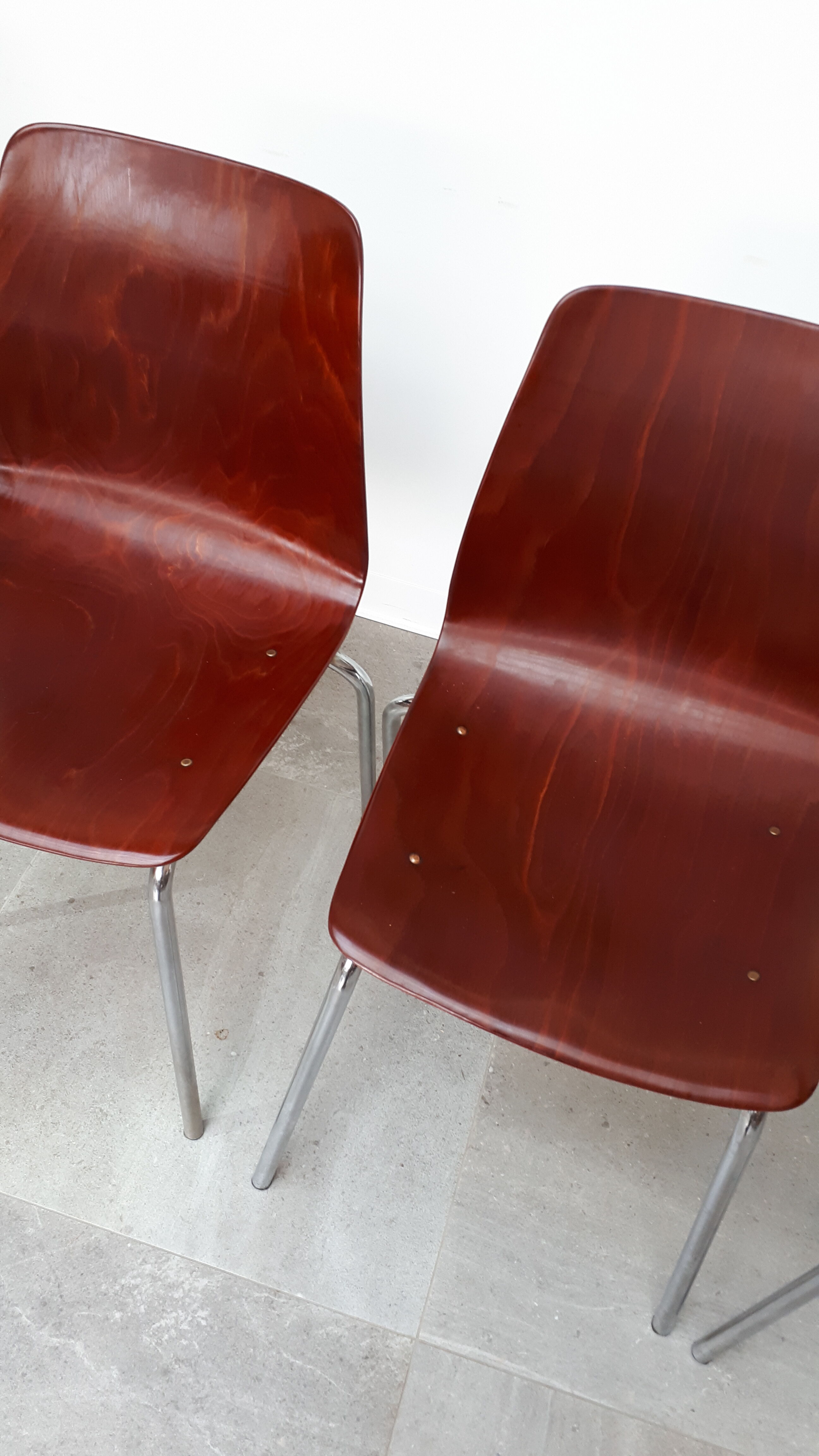 Set of 4 chairs Pagholz 60s