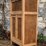 Parisian art deco sideboard in raw oak 1930