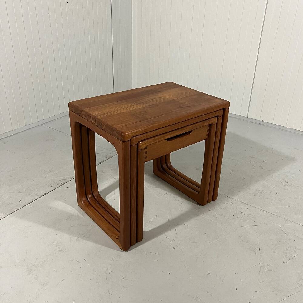 BR Gelsted teak nesting tables with drawer Denmark