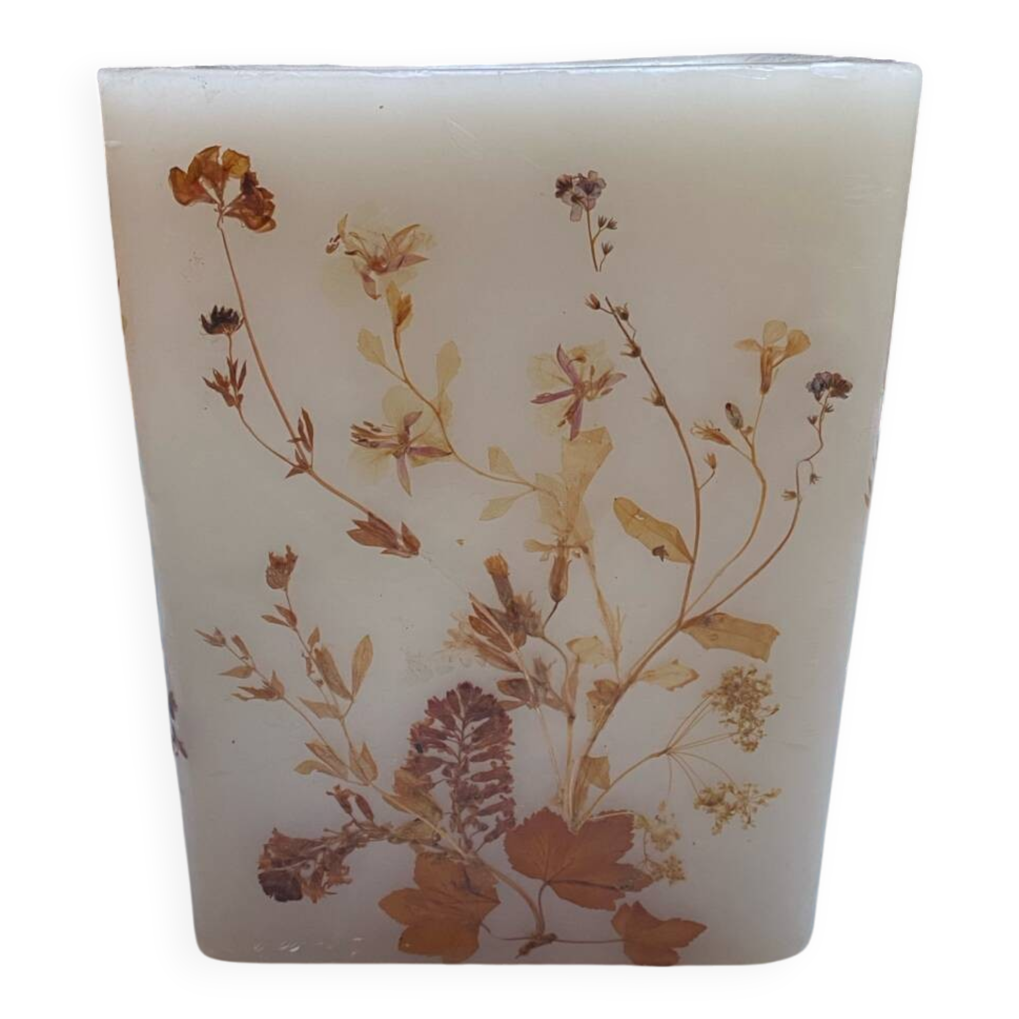 Vintage wax herb lamp