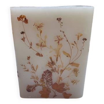 Lampe herbier en cire vintage
