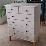 Rød Sødgren linen chest of drawers