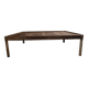 Industrial coffee table | Vintage perforated steel postal sorting table