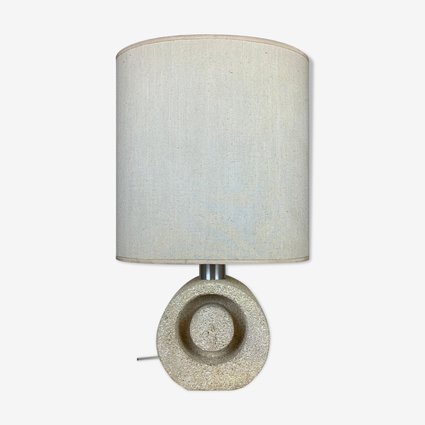 Lampe pierre ronde par Albert Tormos années 70 | Selency