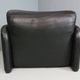 Vico Magistretti Maralunga Black Leather Lounge Chair for Cassina, 1980s
