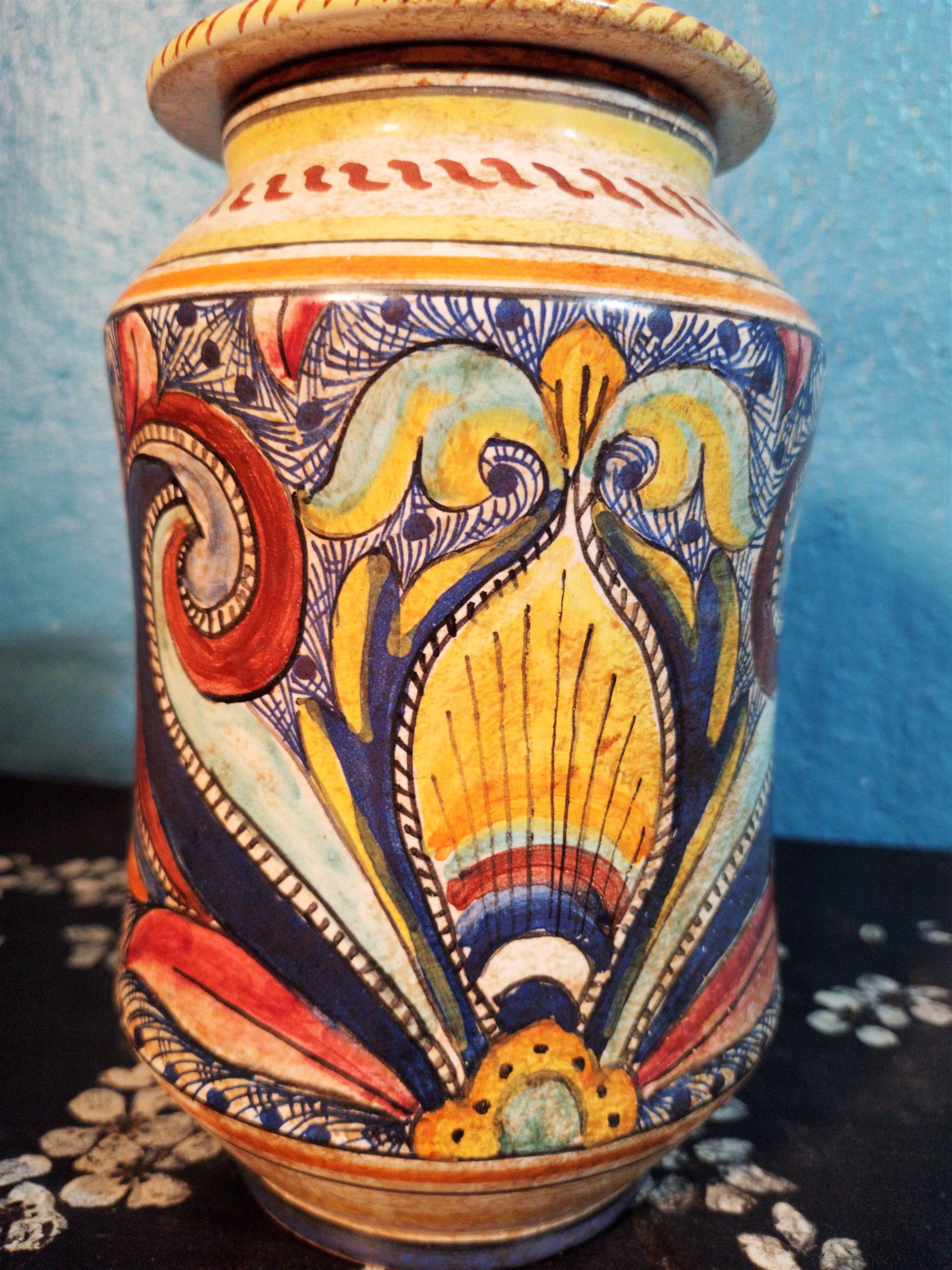Ceramic pot Sicily 1960s